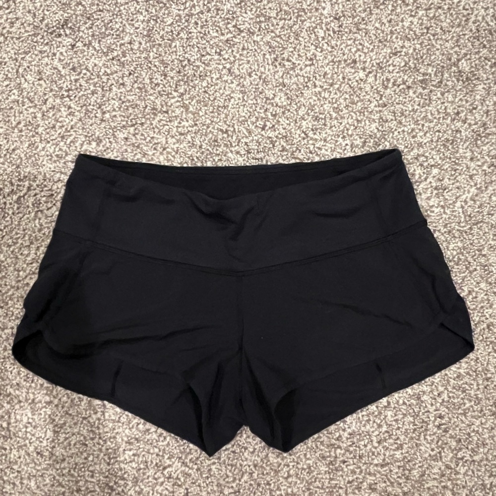 Lululemon Speed Up Shorts, Black, Low Rise